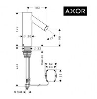 MEZCLADOR LAVABO ELECTRONICO STARCK AXOR